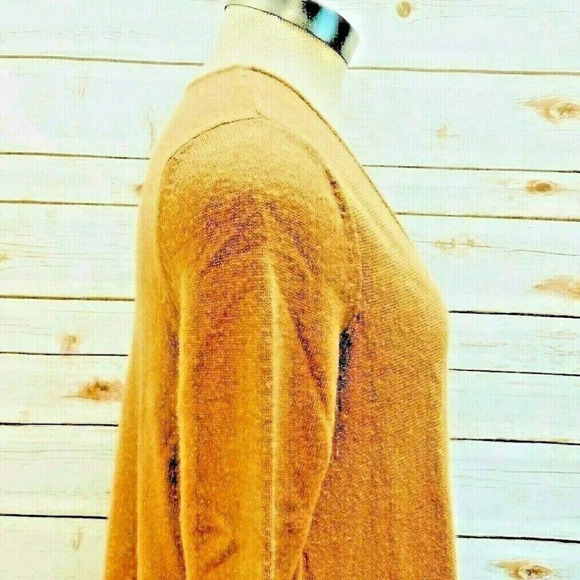 CASLON Women Long Sleeve Pullover Wool Brown Asymmetrical Hem Sweater Size M - Picture 5 of 11